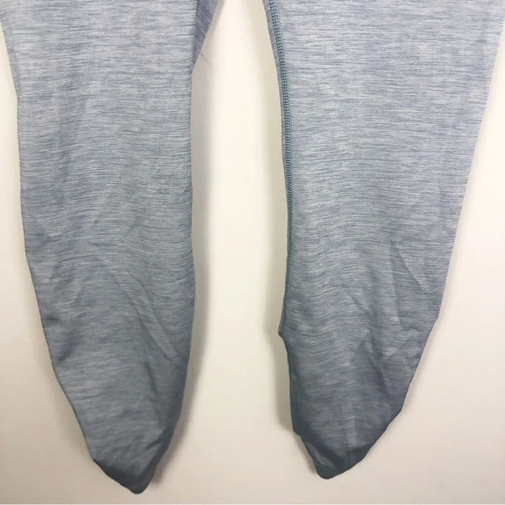NIKE YOGA | Dusty Blue High Rise 7/8 Length Cinched Leggings Women’s Size Large